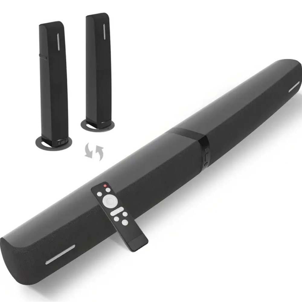 KY-8000 Portable Soundbar Speaker - Black